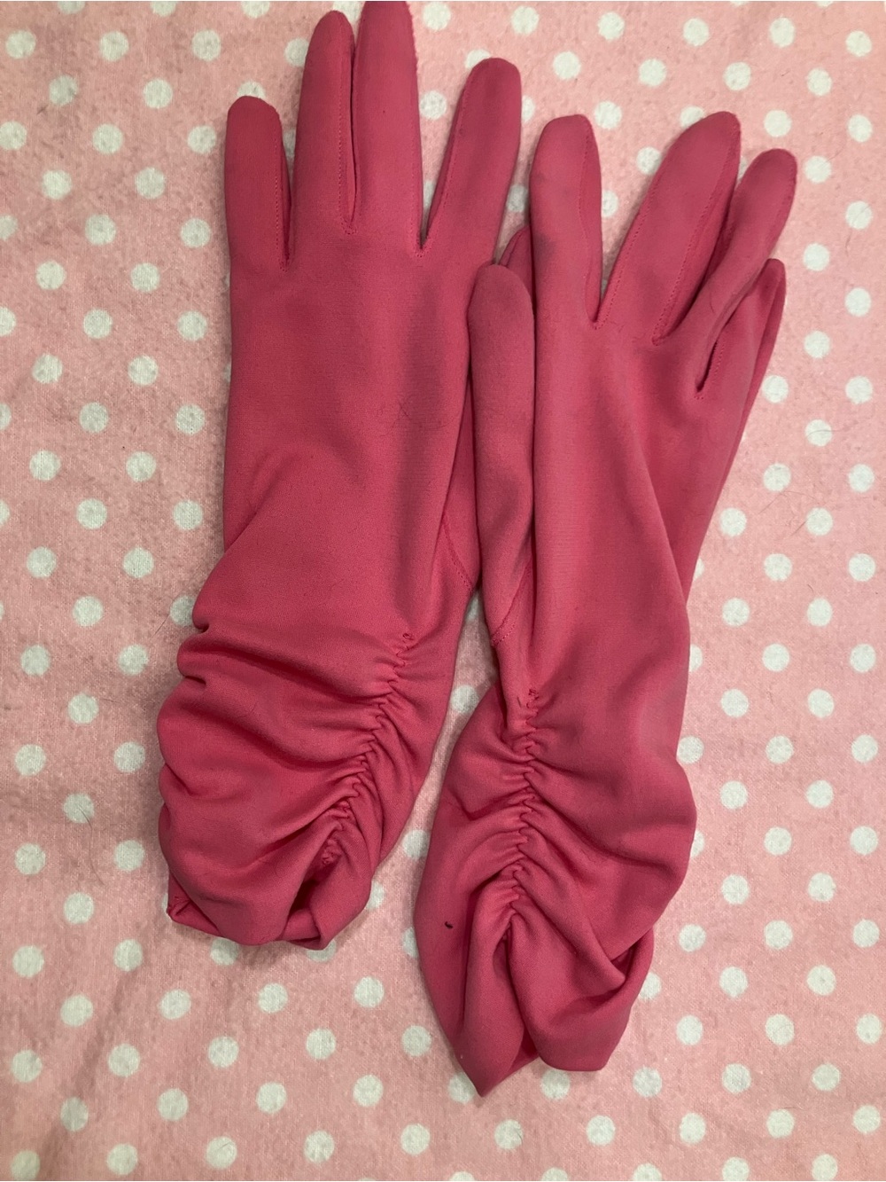 Vintage Hansen Gloves 7 Raspberry Pink - Picture 5 of 10